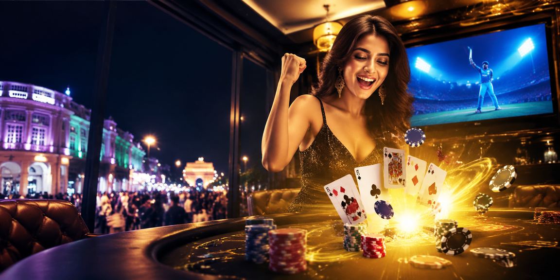 Andar Bahar game on mobile device in an Indian city