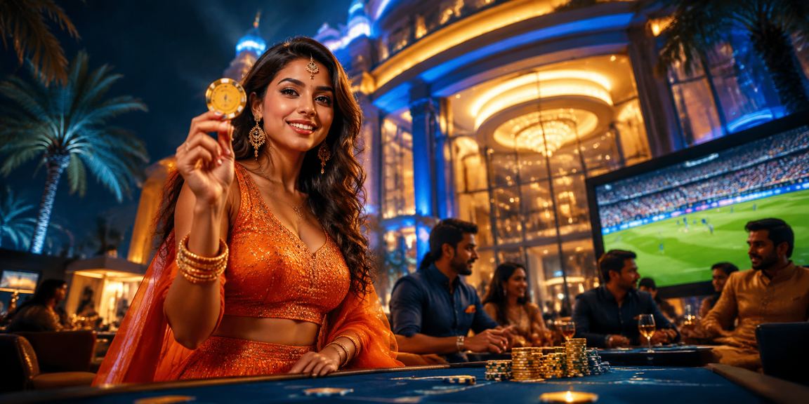 A digital sports and casino betting interface in blue and gold